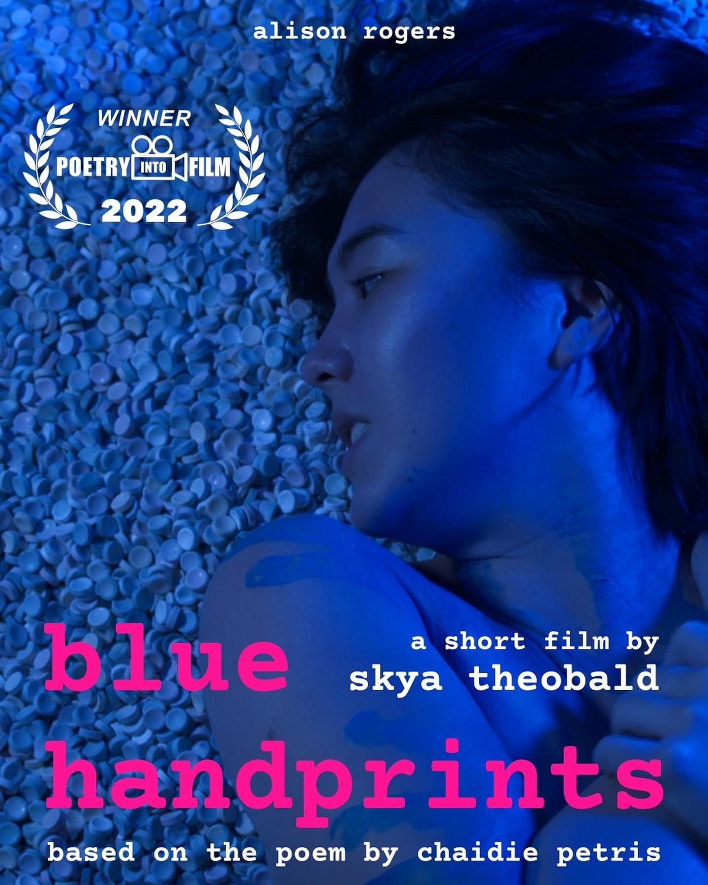 Blue Handprints poster